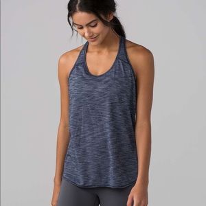 lululemon Essential tank heathered deep navy - sz 6